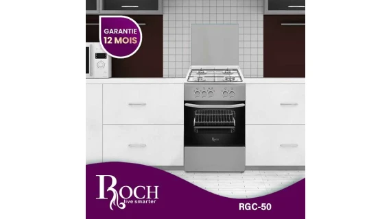 Cuisinière 4 feux Roch 50x50 inox