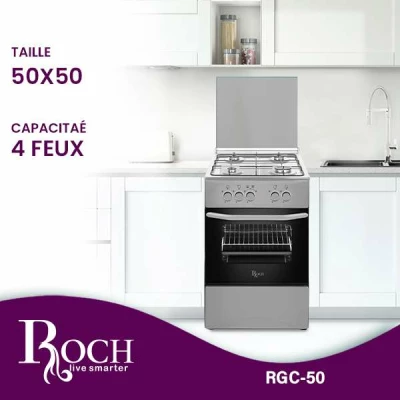 Cuisinière 4 feux Roch 50x50 inox – Image 4