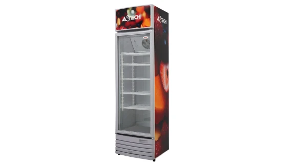 Réfrigérateur ASTECH FV-384-AC Vitrine Vertical 5 Etagères Classe : A+ 384L