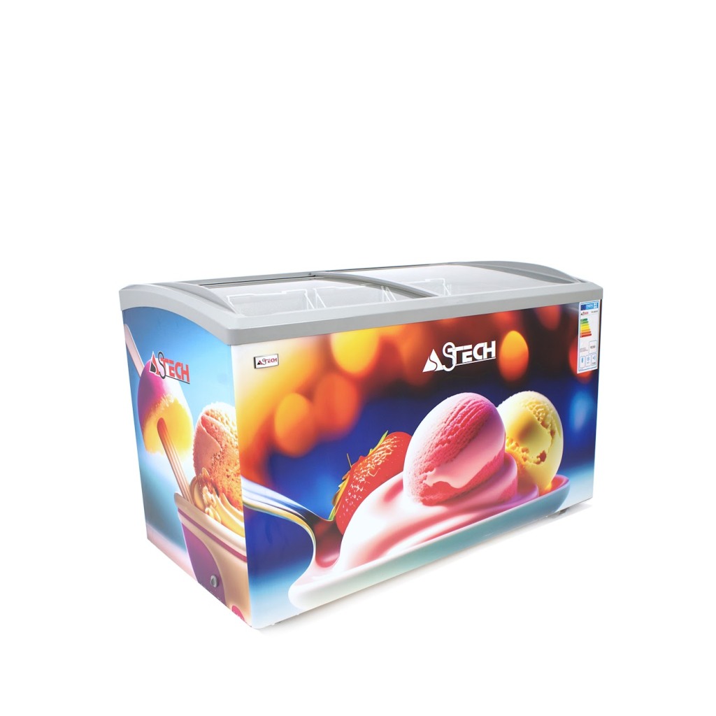 Congelateur Astech 500 litres vitrine horizontal