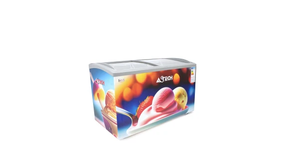 Congelateur Astech 500 litres vitrine horizontal