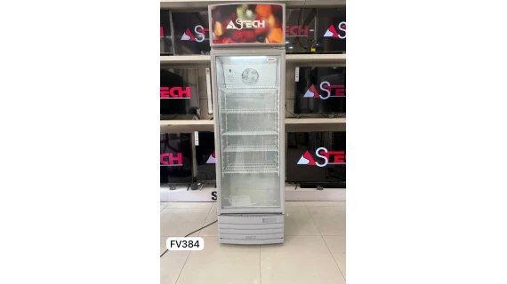 Réfrigérateur ASTECH FV-384-AC Vitrine Vertical 5 Etagères Classe : A+ 384L – Image 2