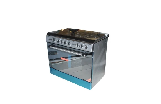 Cuisinière 5 feux Midea dimension 90x60 inox Full option (C)