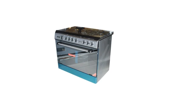 Cuisinière 5 feux Midea dimension 90x60 inox Full option (C)