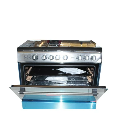 Cuisinière 5 feux Midea dimension 90x60 inox Full option (C) – Image 3