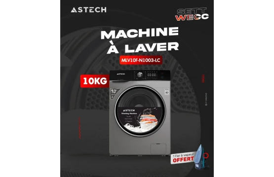 Machine a Laver Astech 10 KG Silver MLV10F-N1003-LC 10KG INVERTER