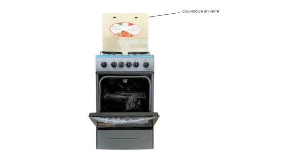Cuisinière 4 feux Tecnolux dimension 50x50