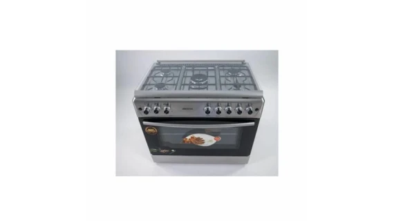 Cuisinière 5 feux Elactron dimension 90X60 inox full option
