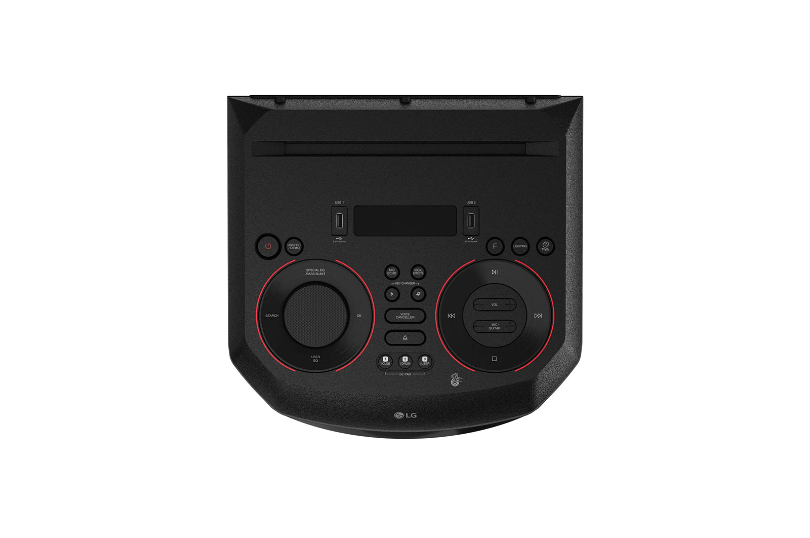 Chaîne HiFi Système Audio Haut-Parleur de fête (Boomer 8'', Lecteur CD DVD  avec HDMI, Bluetooth, Fonction karaoké, Radio FM, Entrée USB/AUX, Lumières