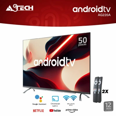Télévision Astech 50" pouces 127 cm TV Led Smart TV Android – Image 3