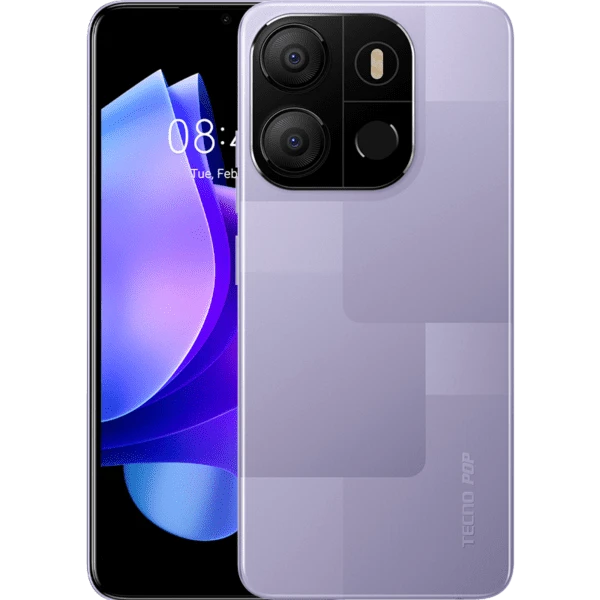 purple TECNO POP 7 Mémoire 64 Go Ram 2 Go Ecran 6.6" HD+