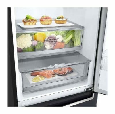 Réfrigérateur LG combiné 3 tiroirs 341 L smart inverter noire
