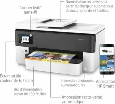 Imprimante hp multifonction Officejet Pro 7720 couleur Jet d'encre wifi