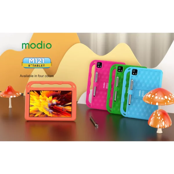 Tablette pour enfant Modio M2 + Ardoise, 10.1 pouces, 128Go, 4 Go de RAM  avec SIM