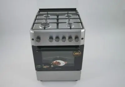 Cuisinière 4 feux Elactron dimension 60X60 inox full option