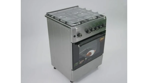 Cuisinière 4 feux Elactron dimension 60X60 inox full option