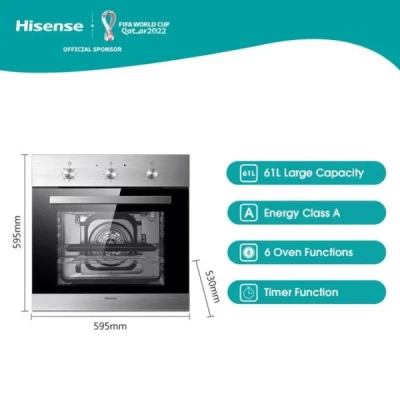 Four encastrable - Hisense - Electrique - 61 L
