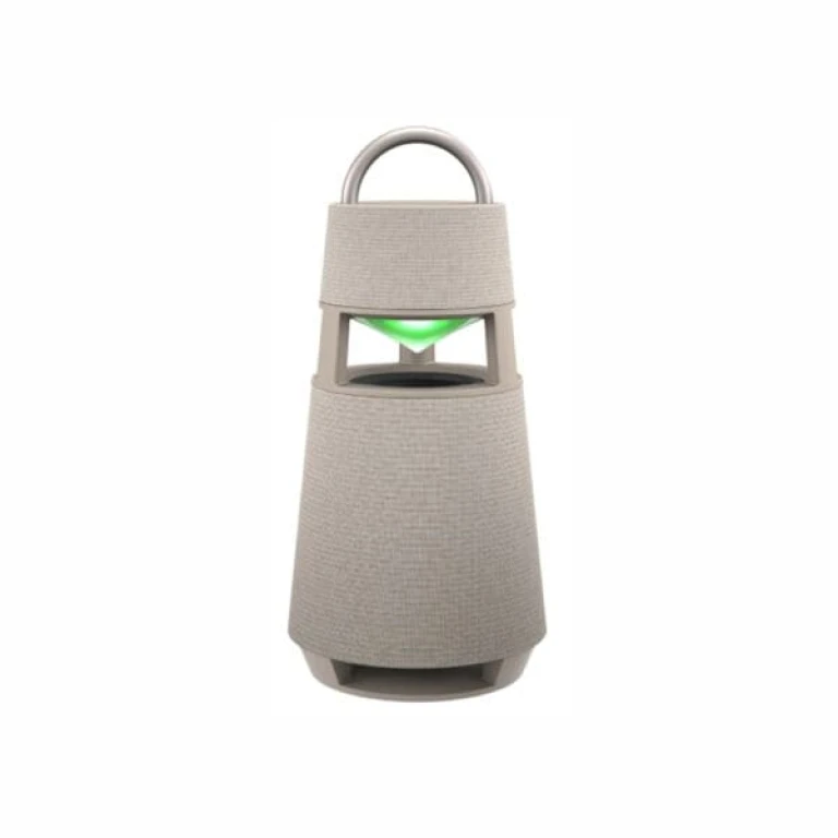 Haut-parleur - LG - Bluetooth sans fil - portable - son omnidirectionnel - XBOOM 360 - éclairage d'ambiance - Beige