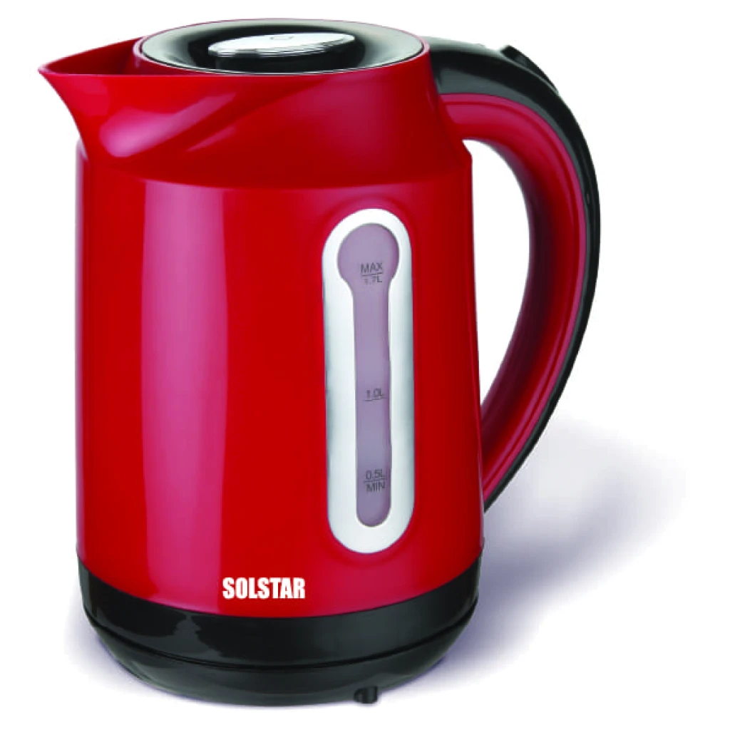 Bouilloire - électrique - Solstar Capacité 1.7 L - Rouge indicateur de niveau