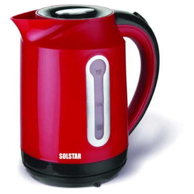 Bouilloire - électrique - Solstar Capacité 1.7 L - Rouge indicateur de niveau