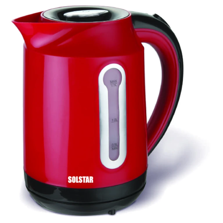 Bouilloire - électrique - Solstar Capacité 1.7 L - Rouge indicateur de niveau