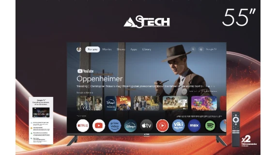 Télévision Astech 55" Pouces (140 cm) TV Led Smart Android TV