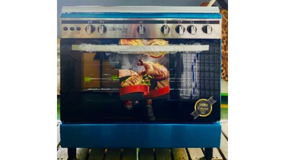 Cuisinière 5 feux Tecnolux - dimension 90x60 Inox