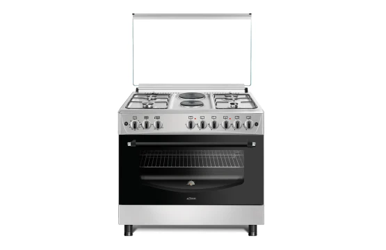 Cuisinière ASTECH 90X60 6 Feu 4F gaz 2F Electrique