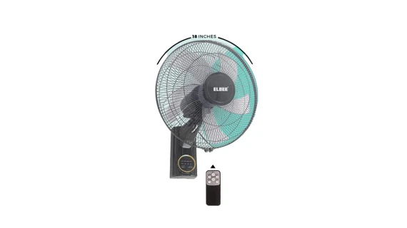 Ventilateur Ventilateur Elbee mural 16″ avec télécommande