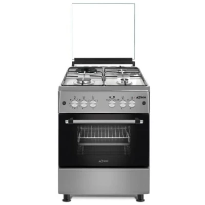 Cuisinière ASTECH 4 Feux 60X60 1 Feu Electrique 3 Feux a Gaz – Image 2