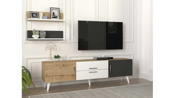 Tahi Tv Unit Sapphire - Anthracite - White 1,60M T726