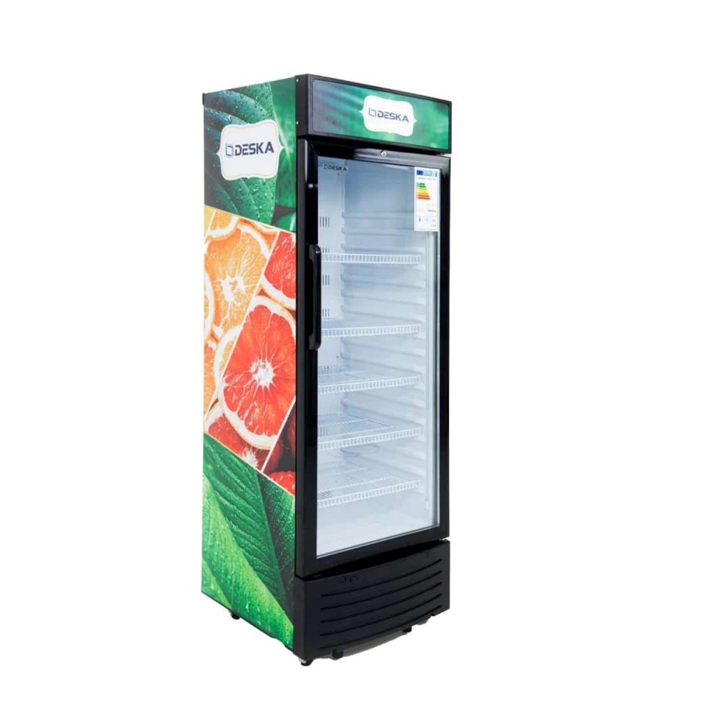 Réfrigération deska vertical vitrine