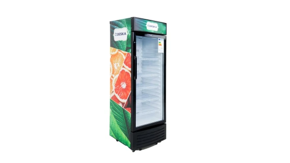 Réfrigération deska vertical vitrine