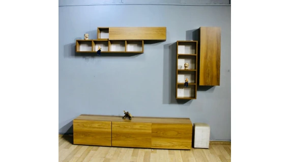 Table Téléviseur Aysa TV Unitesi Aksesuar Marron 10