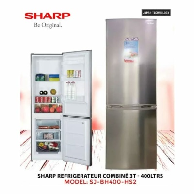 Réfrigérateur Sharp combine 3 tiroirs 400 L Silver