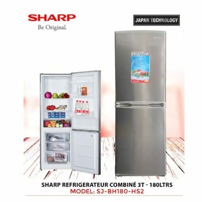 Réfrigérateur Sharp combine 2 Tiroirs 180 L silver
