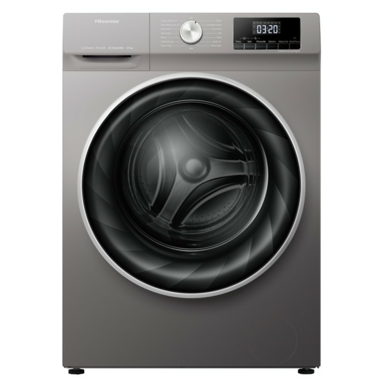 Machine à laver HISENSE 10 KG FRONT-LOAD Silver