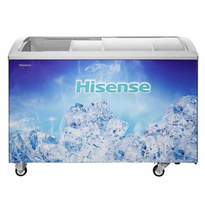 Congélateur HISENSE Horizontal 390L Vitrine