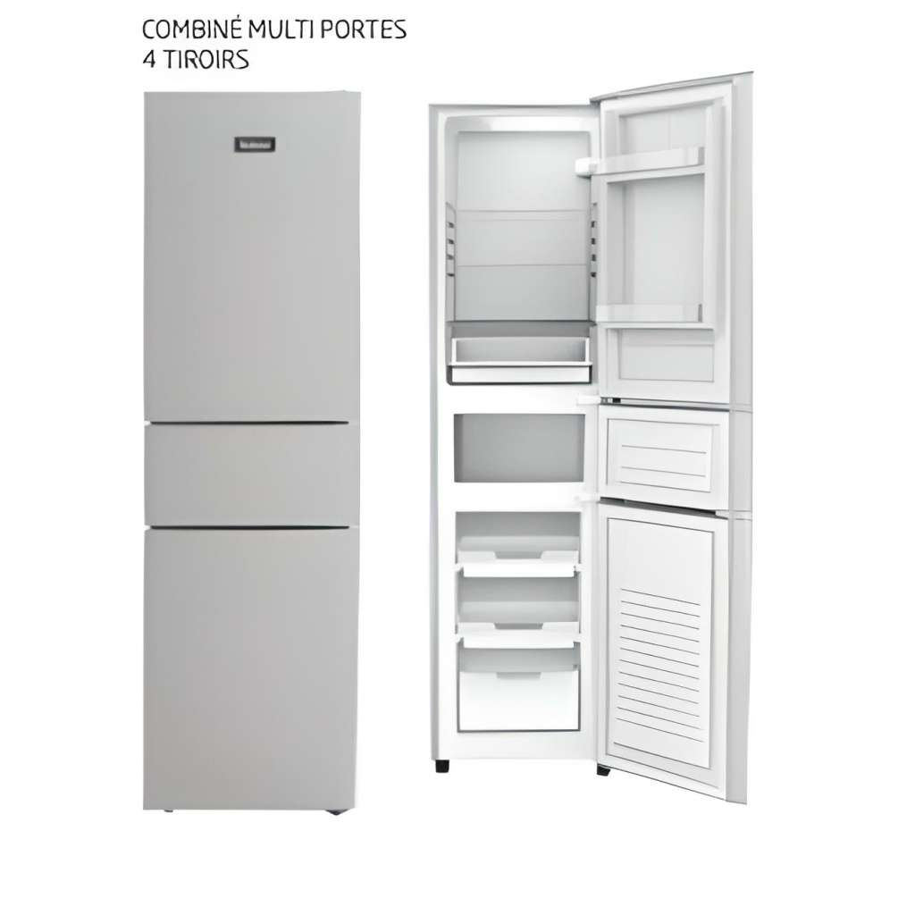 Réfrigérateur enduro Combine 4 tiroirs 246L Silver