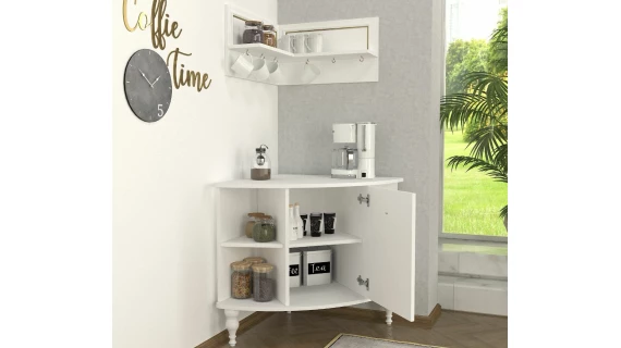 Scarlet Coffee Corner White H60CM/74CM V601 – Image 3