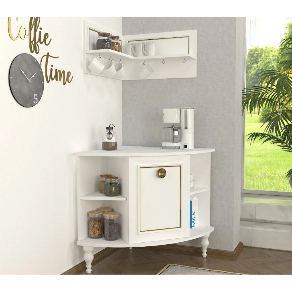 Scarlet Coffee Corner White H60CM/74CM V601