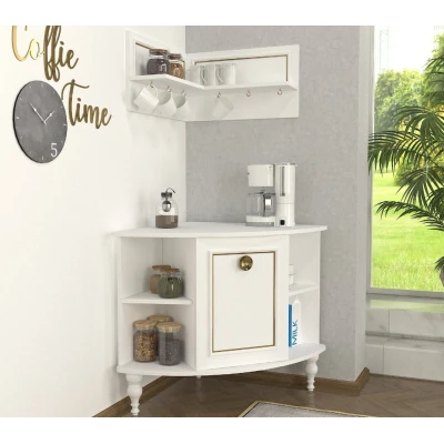 Scarlet Coffee Corner White H60CM/74CM V601