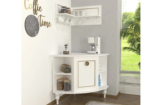 Scarlet Coffee Corner White H60CM/74CM V601