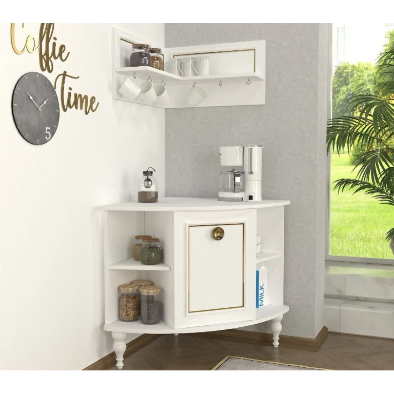 Scarlet Coffee Corner White H60CM/74CM V601