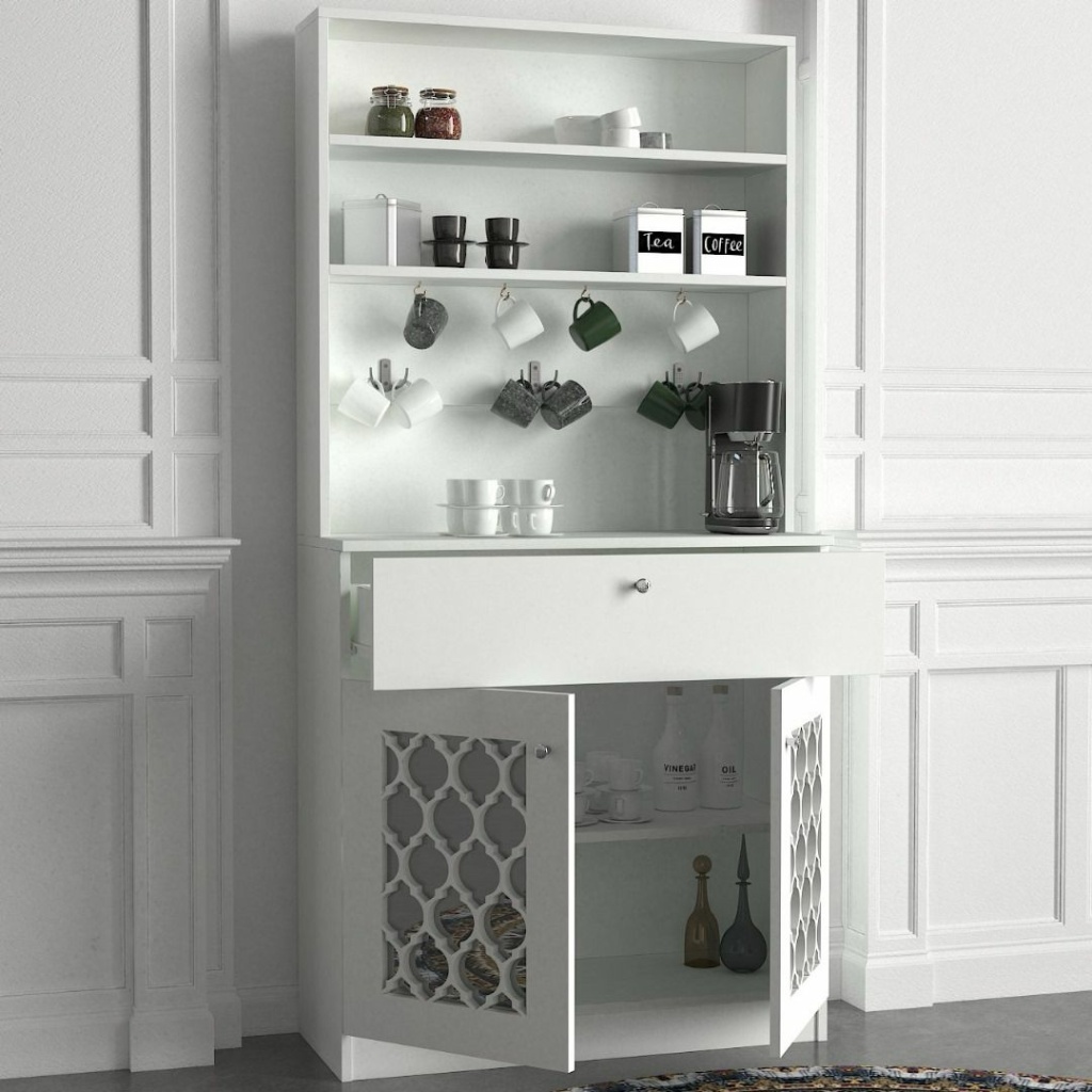 Axel Coffee Cabinet White H1,83M/90CM M40