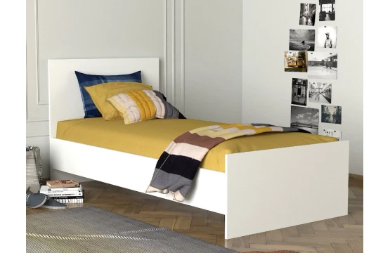 Ernest Single Bed White 90/190cm L01