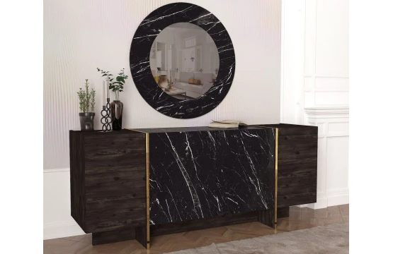 Exclusive Veyron Console Rebab - Marble 1,80M