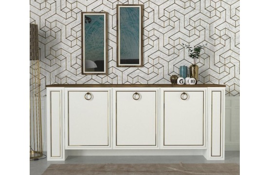 Sansa Console with Mirror White-Lydia 1,80M C905