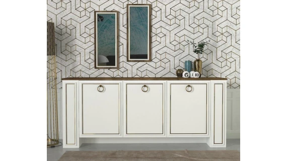 Sansa Console with Mirror White-Lydia 1,80M C905