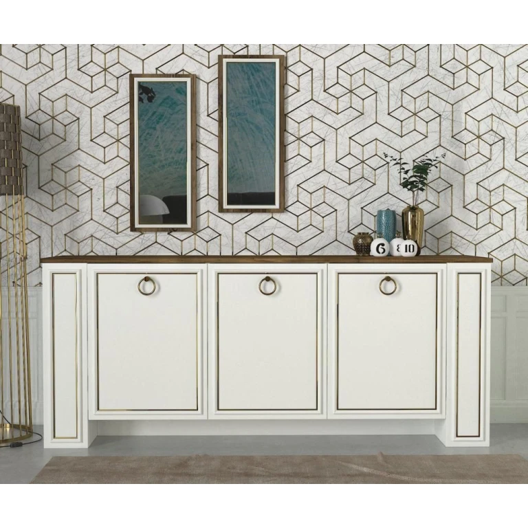 Sansa Console with Mirror White-Lydia 1,80M C905